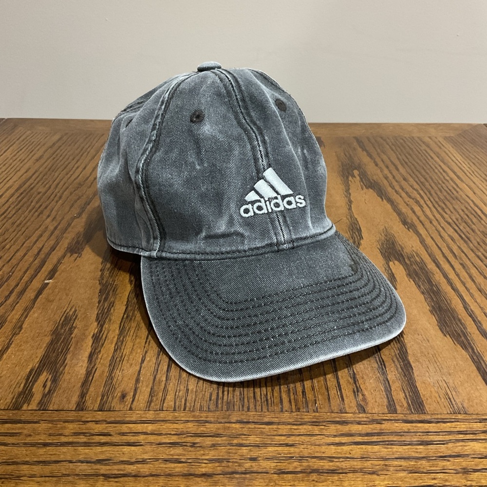 Adidas Men's Rugged Distressed Look Black Cap